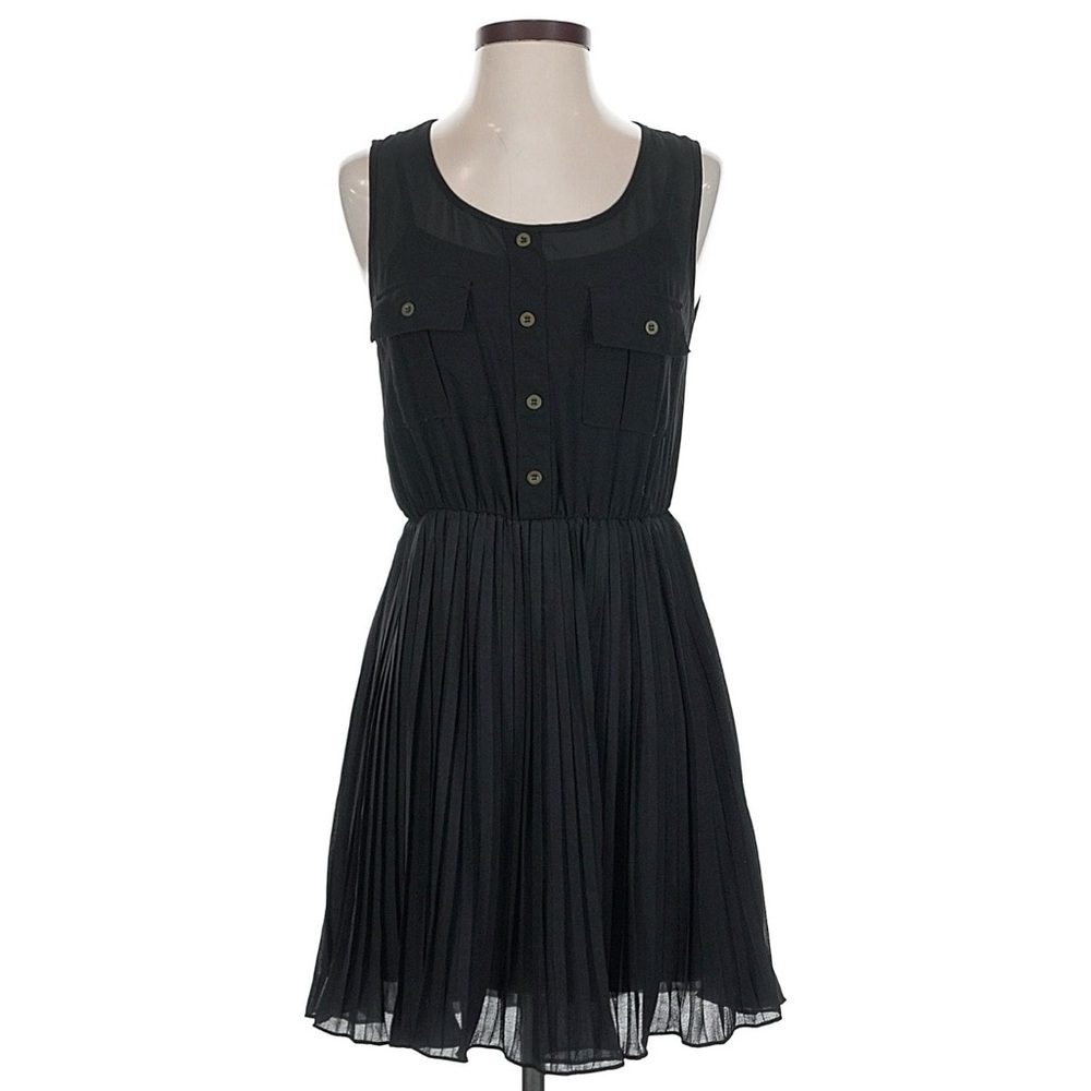 Rag & Bone Black Button-Front Mini Dress 0